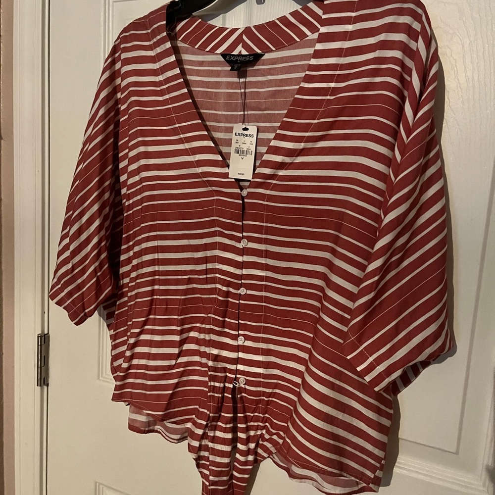 Striped Oversized Top